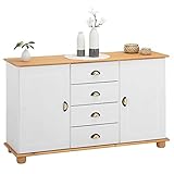 IDIMEX Sideboard Colmar, Flur Kommode Sideboard im Landhausstil mit 4...