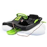 Snow Play Bob - Black Devil, Bob Schnee Snowfun Winter Spaß Schlitten, Lenkrad,...