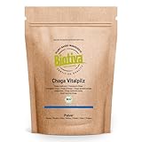 Chaga Pilz Pulver Bio 125g - Wildsammlung - Vitalpilz - Schiefer Schillerporling...