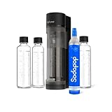 Sodapop Wassersprudler Logan Starterset mit CO₂-Zylinder und 3x Glasflasche,...