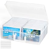 Lifewit Fotoaufbewahrungsbox 10,1 x 15,2 cm Fotoetui, 18 innere Fotohalter,...