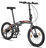 Licorne Bike Phoenix 2D Cross 20 Zoll Aluminium Faltrad Klapprad Scheibenbremse...