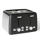 Amazon Basics 4-Scheiben Toaster mit 7 Bräunungsstufen und Herausnehmbarer...