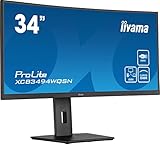 iiyama Prolite XCB3494WQSN-B5 34' VA CURVO UWQHD 120Hz USB-C Dock Altavoces...
