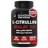 Bandini® L-CITRULLIN MALAT | 3000mg Citrulline 2:1 (1000mg JE TAB) Hochdosiert...