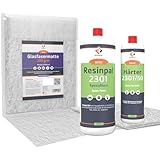 1,5 kg Epoxidharz mit Härter & 1 m² Glasfasermatte 300 g/m² | Resinpal 2301 |...