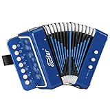 Eastar Akkordeon 10 Tasten Knopf Pädagogisches Musikinstrument für Kinder,...