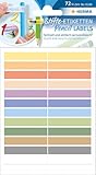 HERMA 15238 Stifte-Etiketten für Kinder, 60 Stück, 10 x 46 mm, selbstklebend,...