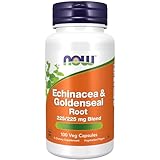 Now Foods Echinacea & Goldenseal Root (Gelbwurz), 225/225mg, 100 vegane Kapseln,...