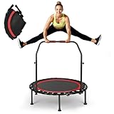 FitnessTrampoline,101cm Mini-Trampolin,Tragkraft 200 kg, tragbares...