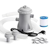 Pool Filteranlage, 330 Gallonen Kartuschenfiltersystem, Komplettes Pumpenset...
