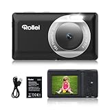 Rollei Compactline Pocket Digitalkamera Schwarz, 50MP 2,7K Fotokamera mit...