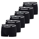 JACK & JONES Herren Boxershorts 6er Pack Basic Trunks Boxer Stretch Unterhosen...