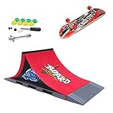 KETIEE Finger Skateboard Rampe, Mini Griffbrett Skate Park Kit Rampenteile...