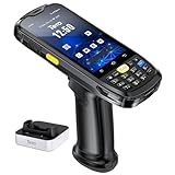 Tera Android 10 Barcode Scanner PDA mit Ladestation Pistole Griff Tastatur Zebra...