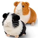SHINELINE 2 Stück Süß Meerschweinchen Kuscheltier - Realistische Hamster...