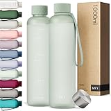 KIVY Trinkflasche 1l - Kohlensäure geeignet & Auslaufsicher - Für Sport,...