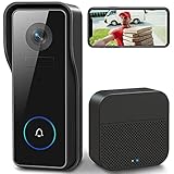 XTU WLAN Video Türklingel mit Kamera 2K HD Kabellose Video Doorbell mit Gong,...
