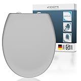 WC-Sitz mit Absenkautomatik | Abnehmbarer Klodeckel aus bruchsicherem Duroplast...