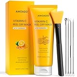 Vitamin C Kurkuma Peel Off Gesichtsmaske, Mitesserentferner Maske für Männer...