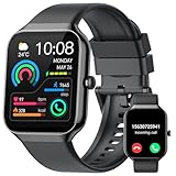 Smartwatch Herren Damen, 1.96' Fitnessuhr mit Telefonfunktion, Smart Watch...