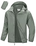 33,000ft Wasserdichte Regenjacke für Herren Atmungsaktiv Fahrrad Jacke Leichte...