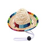 Lustiger Hund Sombrero Hut, Verstellbare Chihuahua Cosplay Cap, mexikanisches...