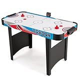 HOMASIS Airhockey Tisch, Air Hockey Spieltisch mit elektronischem...