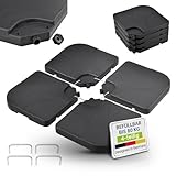 Juskys Schirmgewicht 4er-Set Quad für Schirmständer mit 60 Liter Wasser oder...