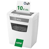 Leitz IQ Aktenvernichter Home Office, 12-10 Blatt (70-80 g/m²), TÜV+GS...