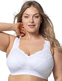 Kudreshov Lingerie BH Damen Amelia ohne Bügel Baumwolle – Entlastungs BH B-F...