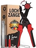 Lochzange für Leder [KOMPLETTSET], Locheisen | Lochstanzer als Leder Werkzeug,...