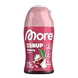 MORE Zerup, Cherry, 65 ml, für bis zu 8 l Fertiggetränk, zuckerfreier Sirup...