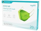 EUROPAPA® 20x FFP2 Fisch-Form Gruen Masken Atemschutzmaske 5-Lagen...