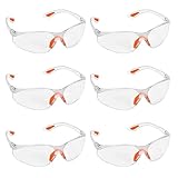Kurtzy 6-er Pack Schutzbrille Arbeitsschutzbrille - Arbeitsschutzbrille mit...