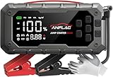 Starthilfe Powerbank für Pkw mit Kompressor 160PSI, ANFLAG 7000A 26800mAh Auto...