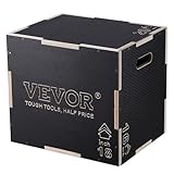 VEVOR 3-in-1-Plyometrische Sprungbox 20/18/16-Zoll-Plyobox, Sprungkasten...