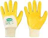 144 Paar Stronghand Nitrilhandschuhe Arbeitshandschuhe Gelb 0550 Yellowstar Gr....