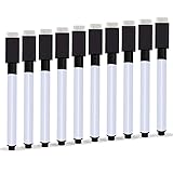 Autoau Whiteboard Marker 10 Stück, Folienstift Abwischbar mit Magnetisch Dry...