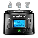 Mantona Elektrischer 360° Panoramakopf, Schwenkkopf mit Endlosrotation,...