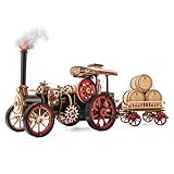ROKR 3D Holzpuzzle Auto Modell Erwachsene Oldtimer - Dampftraktor...