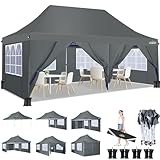 COBIZI Faltpavillon 3X6m Wasserdicht Stabil Pavillon 3x6m, Partyzelt Faltbar...