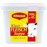 Maggi Klare Fleischsuppe aus Fleischextrakt mit Kräutereinlage & fein gehacktem...