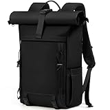 RAINSMORE Rolltop Rucksack Damen Herren, Rucksack Wasserdicht, Laptop Rucksack...