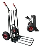 Ravendo Profi Sackkarre klappbar Transportkarre 250kg mit Easy-Tip-Funktion...