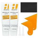 Hinrichs 500g Spachtelmasse Weiß Innen - Wand Reparatur Weiss Paste – Set aus...