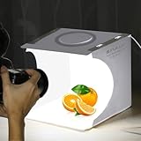 PULUZ Mini-Fotostudio, 72 LED-Leuchten mit Einstellbarer Weißer/Warmer/Weicher...