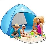 Purebox Strandmuschel 3-4 Personen Modelle, Großes Strandmuschel Pop Up mit UV...