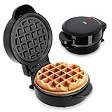 ADE Mini Waffeleisen | belgische Waffel runde Form | perfekt für eine Person,...