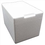 Styroporbox/Thermobox - 7,5 Liter - 33 x 22,5 x 22 cm/Wandstärke 3 cm -...